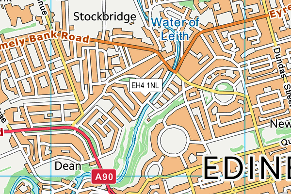 EH4 1NL map - OS VectorMap District (Ordnance Survey)