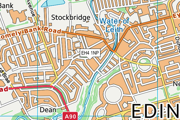 EH4 1NP map - OS VectorMap District (Ordnance Survey)