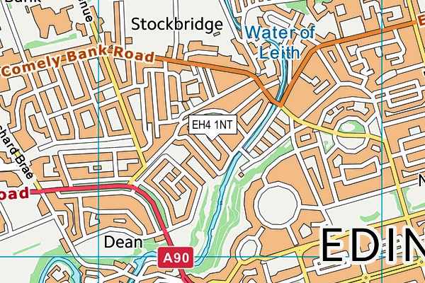 EH4 1NT map - OS VectorMap District (Ordnance Survey)