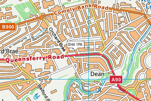 EH4 1PA map - OS VectorMap District (Ordnance Survey)