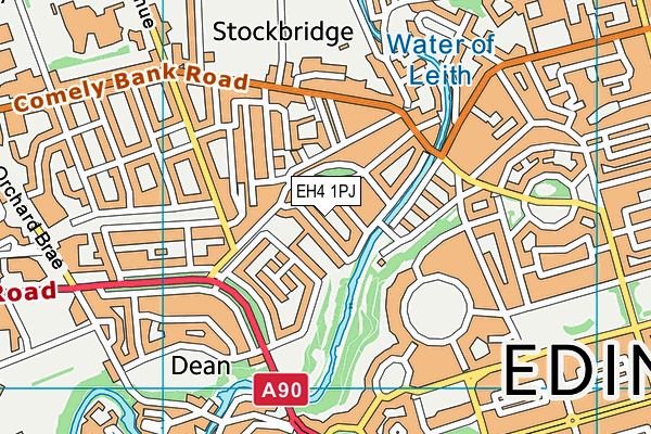 EH4 1PJ map - OS VectorMap District (Ordnance Survey)