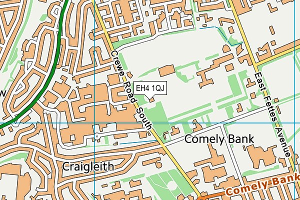 EH4 1QJ map - OS VectorMap District (Ordnance Survey)