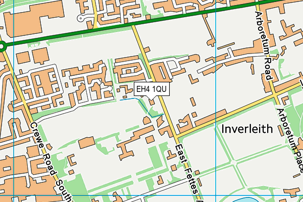 EH4 1QU map - OS VectorMap District (Ordnance Survey)
