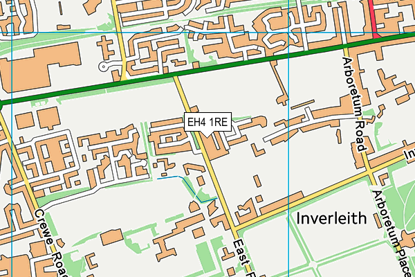 EH4 1RE map - OS VectorMap District (Ordnance Survey)