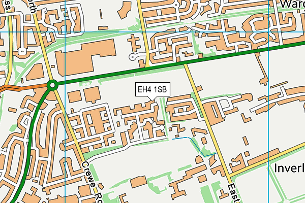 EH4 1SB map - OS VectorMap District (Ordnance Survey)
