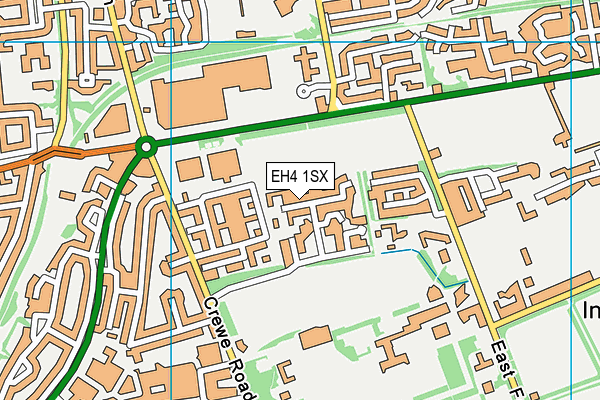 EH4 1SX map - OS VectorMap District (Ordnance Survey)