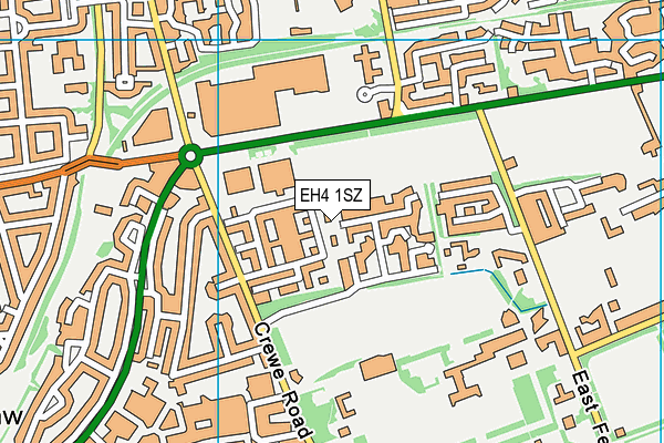 EH4 1SZ map - OS VectorMap District (Ordnance Survey)