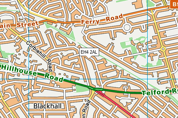 EH4 2AL map - OS VectorMap District (Ordnance Survey)