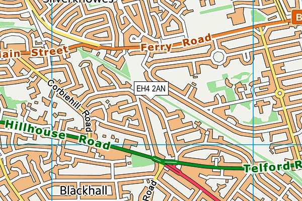 EH4 2AN map - OS VectorMap District (Ordnance Survey)