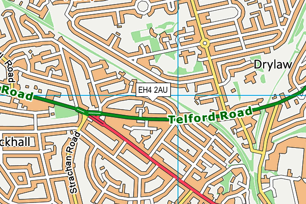 EH4 2AU map - OS VectorMap District (Ordnance Survey)