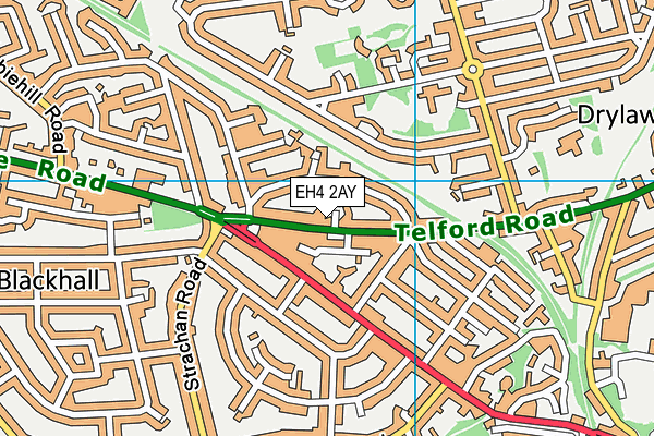 EH4 2AY map - OS VectorMap District (Ordnance Survey)