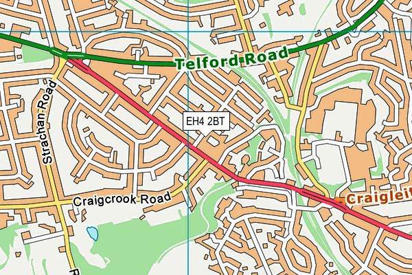 EH4 2BT map - OS VectorMap District (Ordnance Survey)