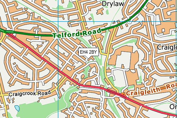 EH4 2BY map - OS VectorMap District (Ordnance Survey)