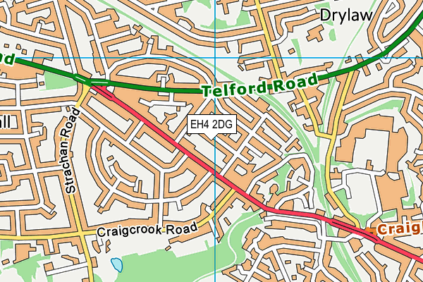 EH4 2DG map - OS VectorMap District (Ordnance Survey)