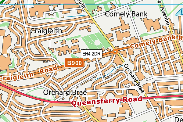 EH4 2DR map - OS VectorMap District (Ordnance Survey)