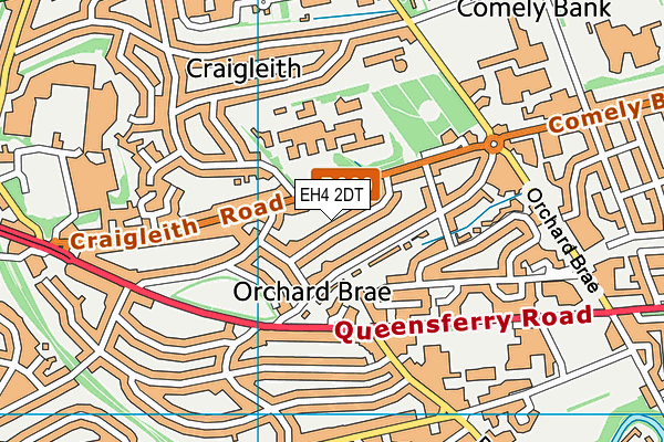 EH4 2DT map - OS VectorMap District (Ordnance Survey)