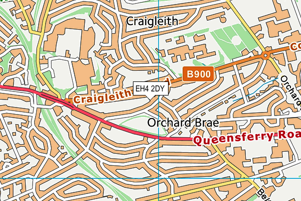 EH4 2DY map - OS VectorMap District (Ordnance Survey)