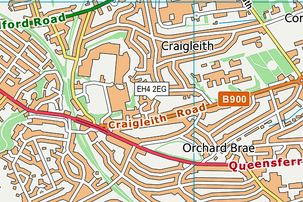 EH4 2EG map - OS VectorMap District (Ordnance Survey)