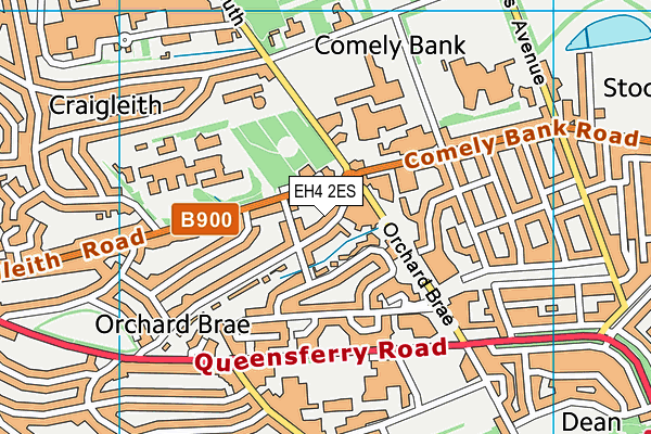 EH4 2ES map - OS VectorMap District (Ordnance Survey)