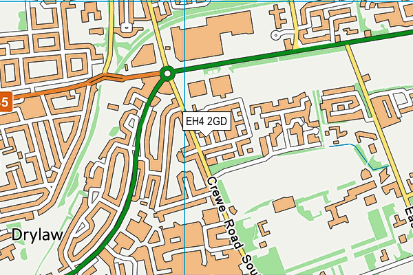 EH4 2GD map - OS VectorMap District (Ordnance Survey)