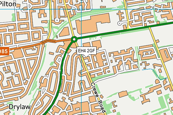 EH4 2GF map - OS VectorMap District (Ordnance Survey)
