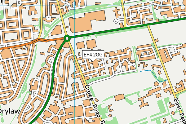 EH4 2GG map - OS VectorMap District (Ordnance Survey)