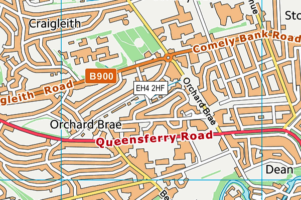 EH4 2HF map - OS VectorMap District (Ordnance Survey)