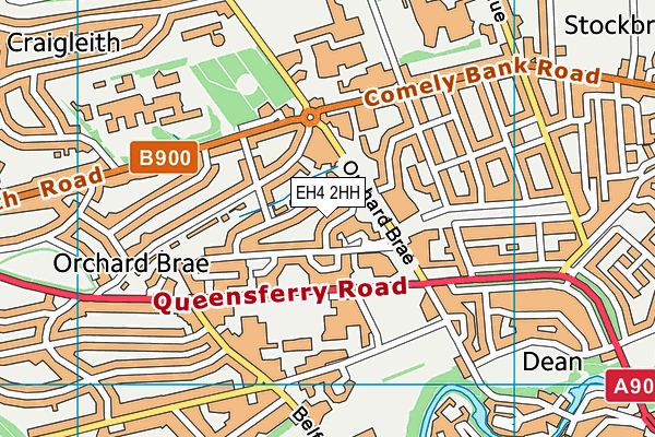 EH4 2HH map - OS VectorMap District (Ordnance Survey)