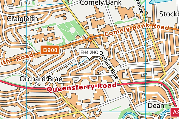 EH4 2HQ map - OS VectorMap District (Ordnance Survey)