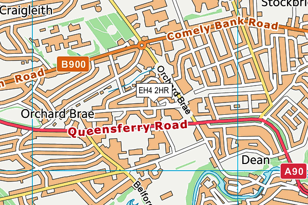 EH4 2HR map - OS VectorMap District (Ordnance Survey)