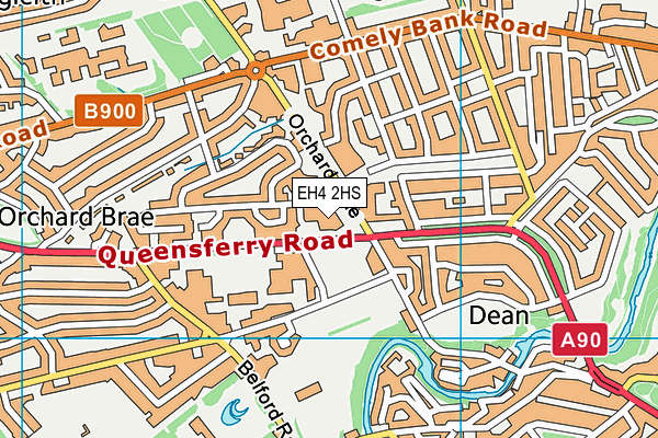 EH4 2HS map - OS VectorMap District (Ordnance Survey)
