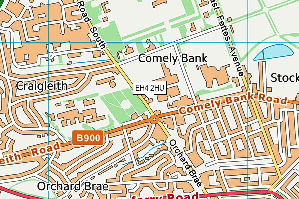 EH4 2HU map - OS VectorMap District (Ordnance Survey)