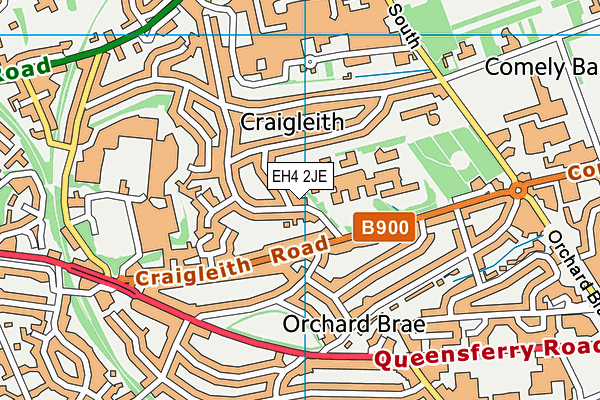 EH4 2JE map - OS VectorMap District (Ordnance Survey)