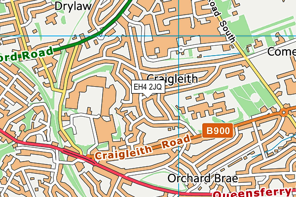 EH4 2JQ map - OS VectorMap District (Ordnance Survey)