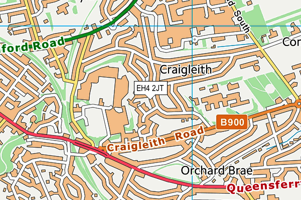 EH4 2JT map - OS VectorMap District (Ordnance Survey)