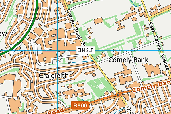 EH4 2LF map - OS VectorMap District (Ordnance Survey)