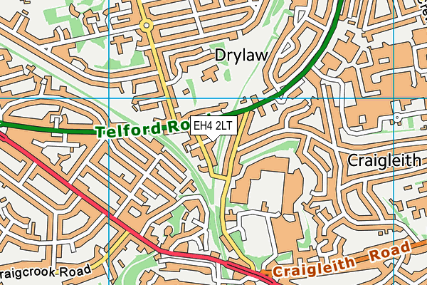 EH4 2LT map - OS VectorMap District (Ordnance Survey)