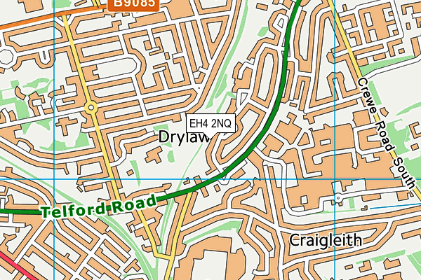 EH4 2NQ map - OS VectorMap District (Ordnance Survey)