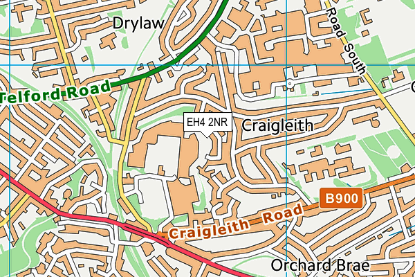 EH4 2NR map - OS VectorMap District (Ordnance Survey)