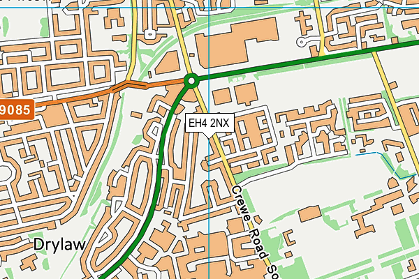 EH4 2NX map - OS VectorMap District (Ordnance Survey)