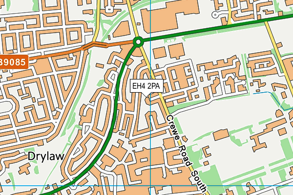 EH4 2PA map - OS VectorMap District (Ordnance Survey)