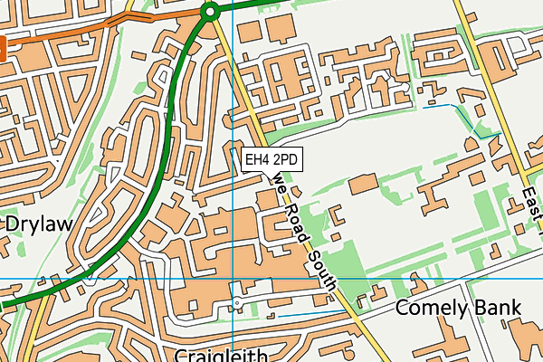 EH4 2PD map - OS VectorMap District (Ordnance Survey)