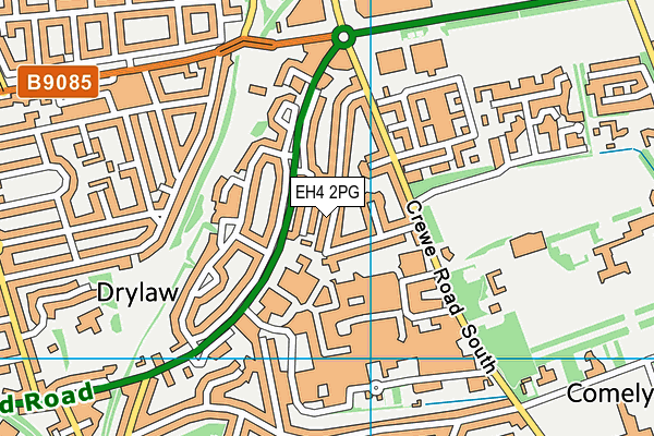 EH4 2PG map - OS VectorMap District (Ordnance Survey)