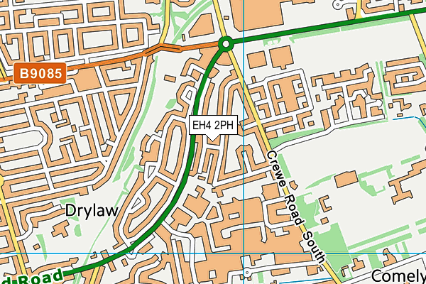 EH4 2PH map - OS VectorMap District (Ordnance Survey)