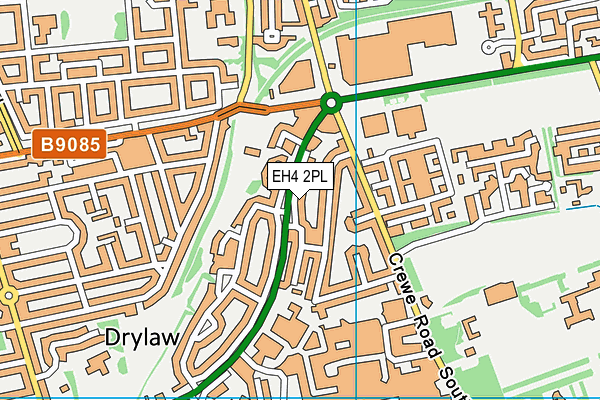 EH4 2PL map - OS VectorMap District (Ordnance Survey)