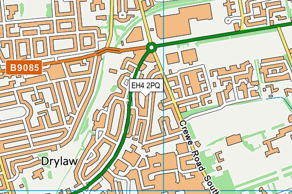 EH4 2PQ map - OS VectorMap District (Ordnance Survey)