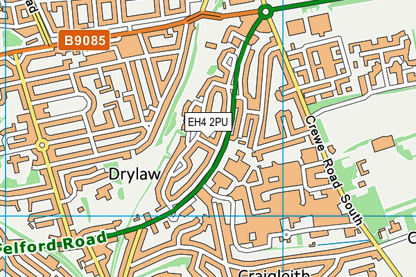 EH4 2PU map - OS VectorMap District (Ordnance Survey)