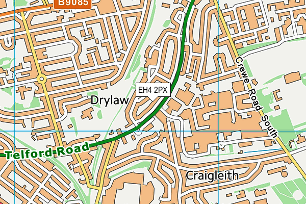 EH4 2PX map - OS VectorMap District (Ordnance Survey)