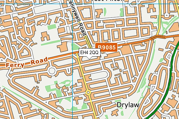 EH4 2QQ map - OS VectorMap District (Ordnance Survey)