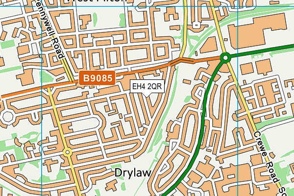 EH4 2QR map - OS VectorMap District (Ordnance Survey)